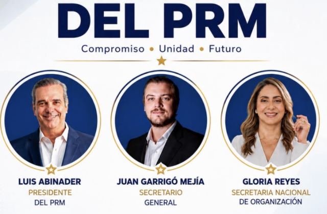 Abinader asume también la presidencia del PRM para el período 2026-2030